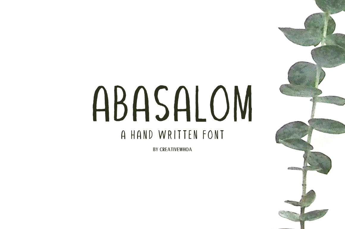 Abasalom Font: Handwritten Elegance for Web Design