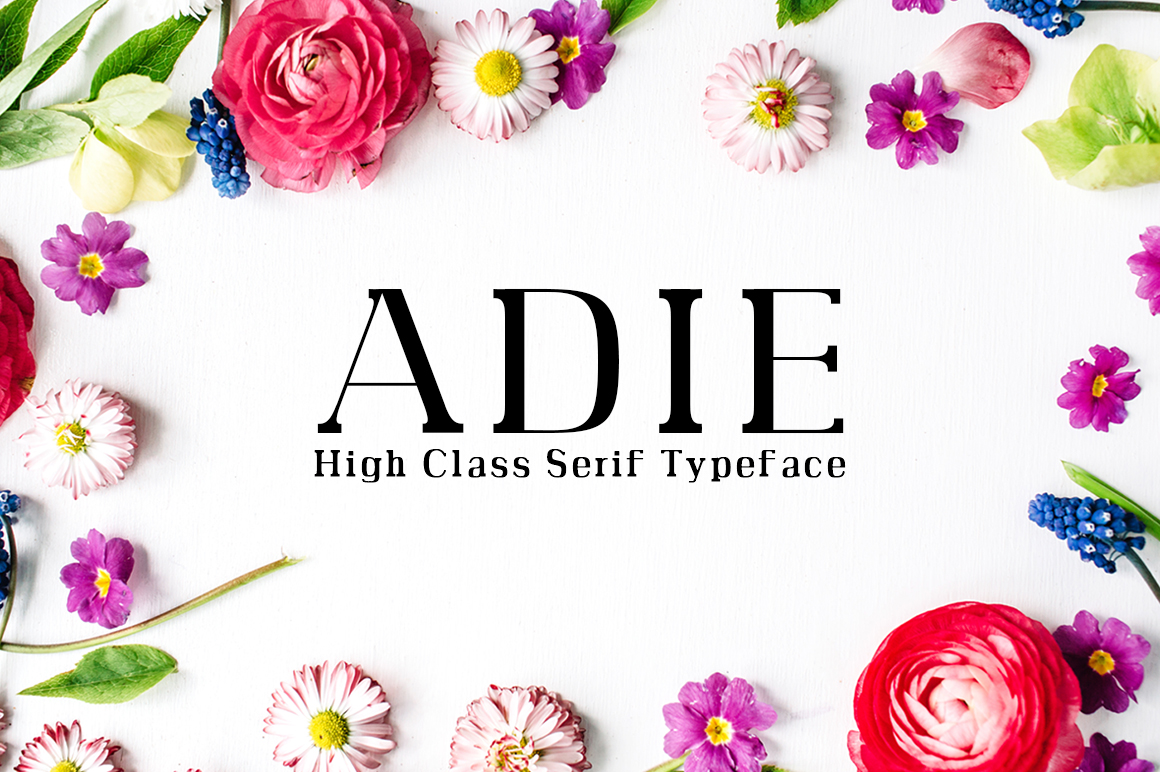 Adie: A Stylish Serif for Creative Projects