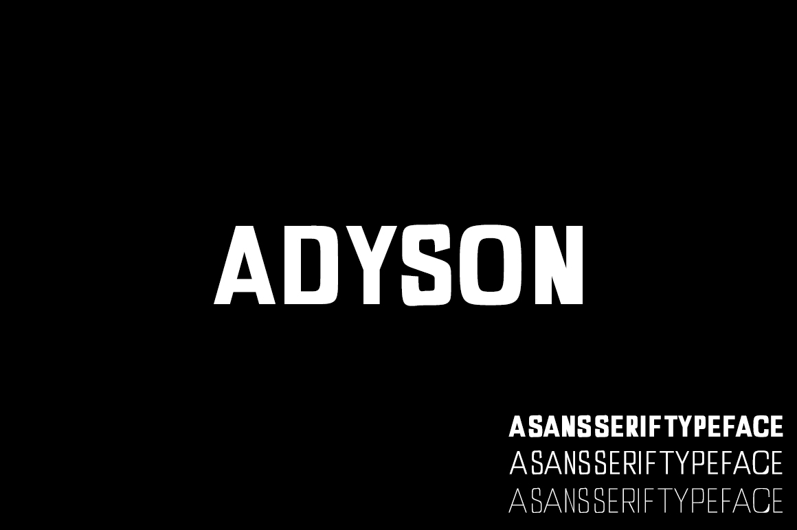 Adyson: A Bold Font for Creative Makers