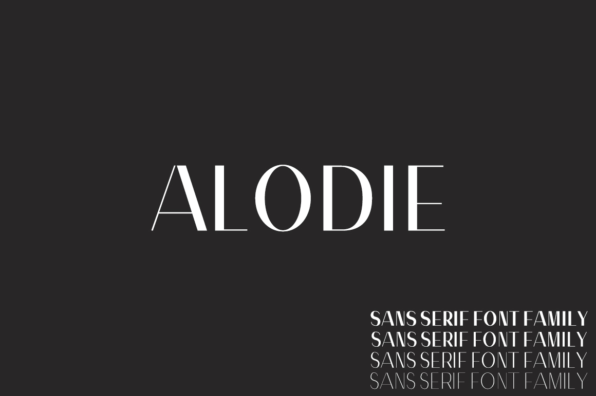 Alodie: A Modern Sans Serif for Designers