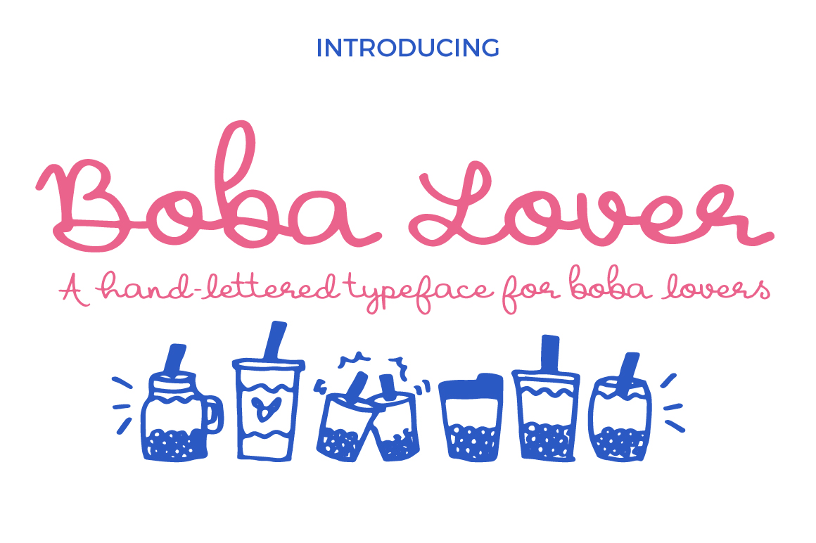 Boba Lover Font: Cute & Relaxed
