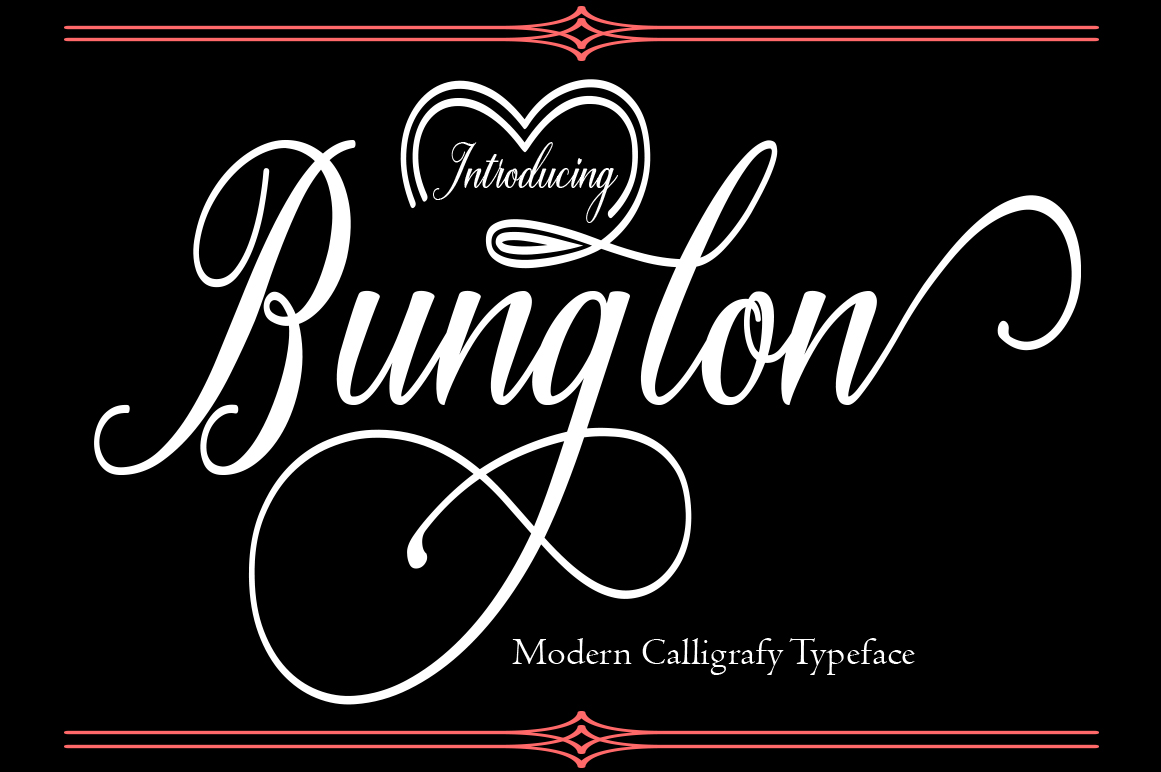 Bunglon: A Script Font for Web Design