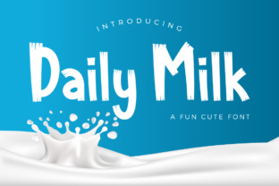 Daily Milk is a contemporary brush font that brings a fresh, handcrafted feel to any design project. As a graphic designer, I often find myself searching for fonts that balance personality with professionalism, and Daily Milk consistently delivers. It’s the kind of typeface that feels like it was made by someone who truly understands the rhythm of a brush stroke.