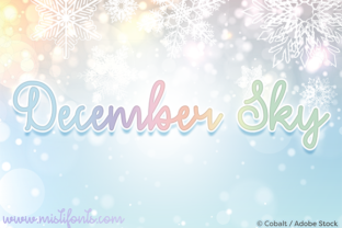 December Sky: A Festive Script Font