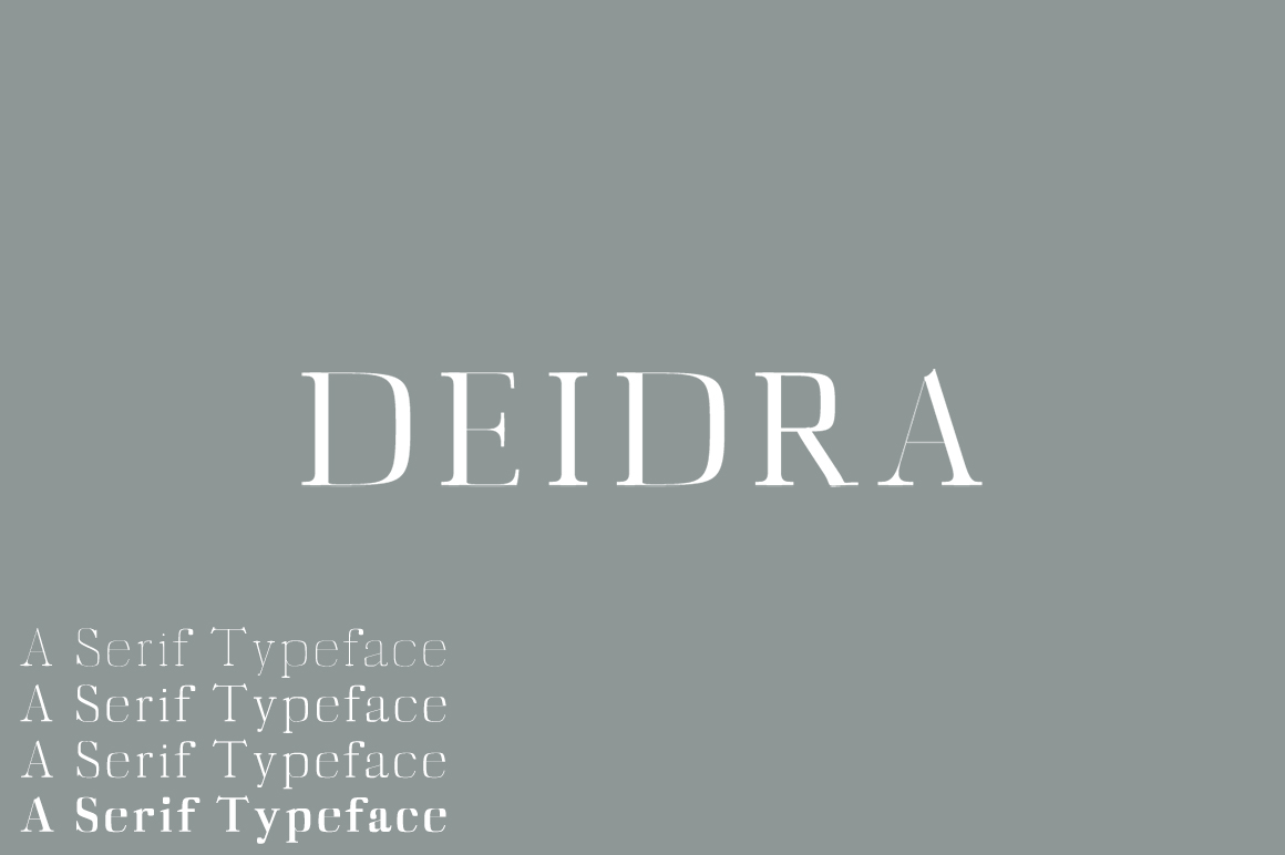 Diedra: A Serif Font for Creative Makers