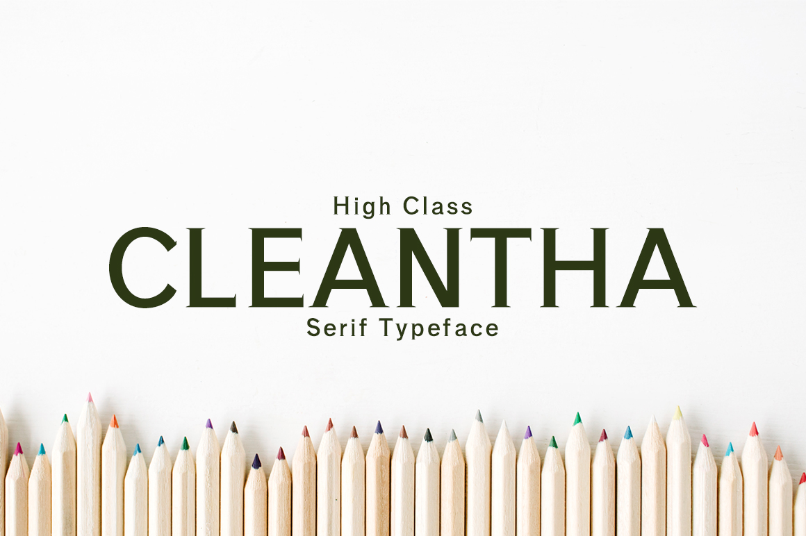 Explore Cleantha: A Modern Serif Typeface