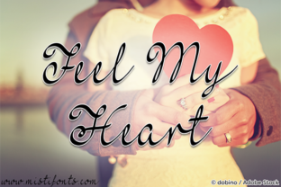 Feel My Heart Font for Elegant Design