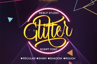 Glitter Script: A Bold Handwritten Font