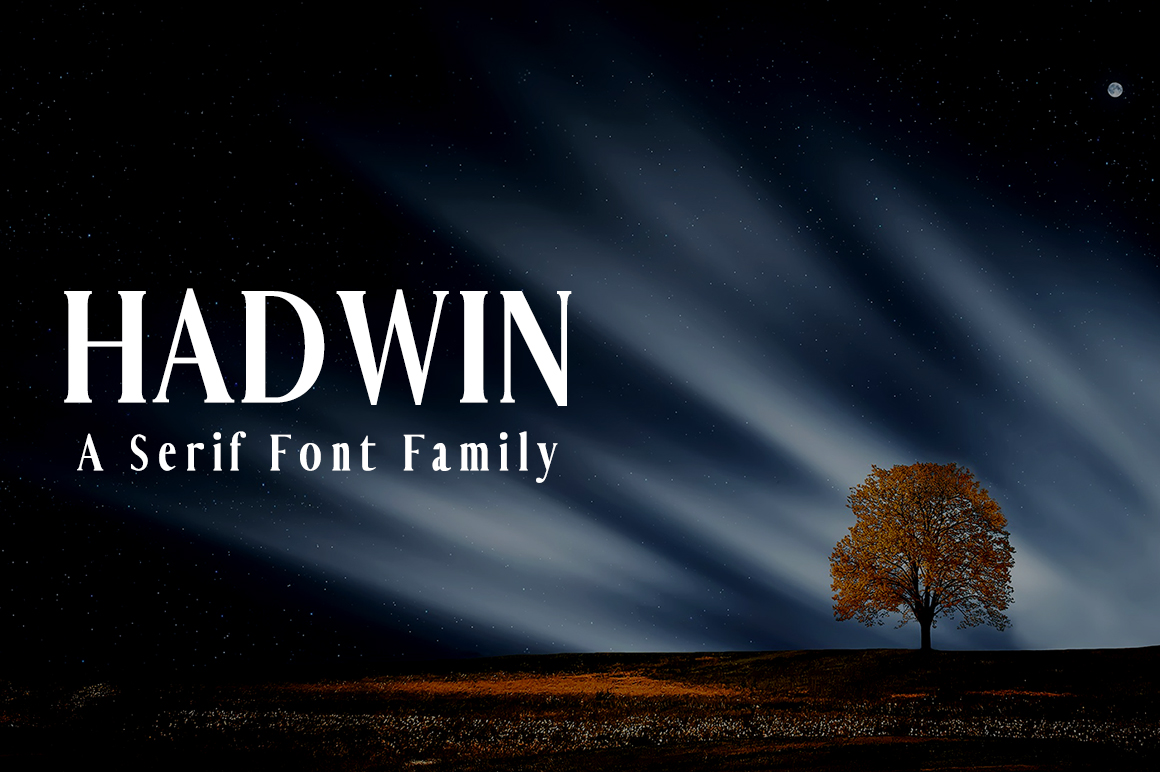 Hadwin: A Serif Font That Shines