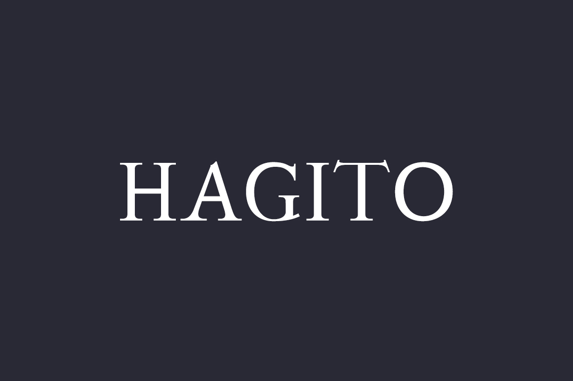 Hagito: A Warm Serif for Creative Projects
