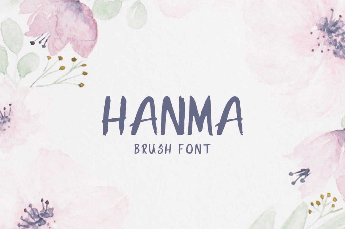 Hanma: A Fresh Brush Font for Creative Makers