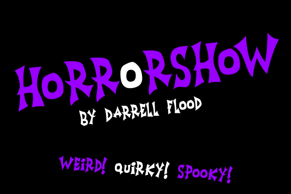 Horrorshow: A Playful Display Typeface for Spooky Editorial Charm