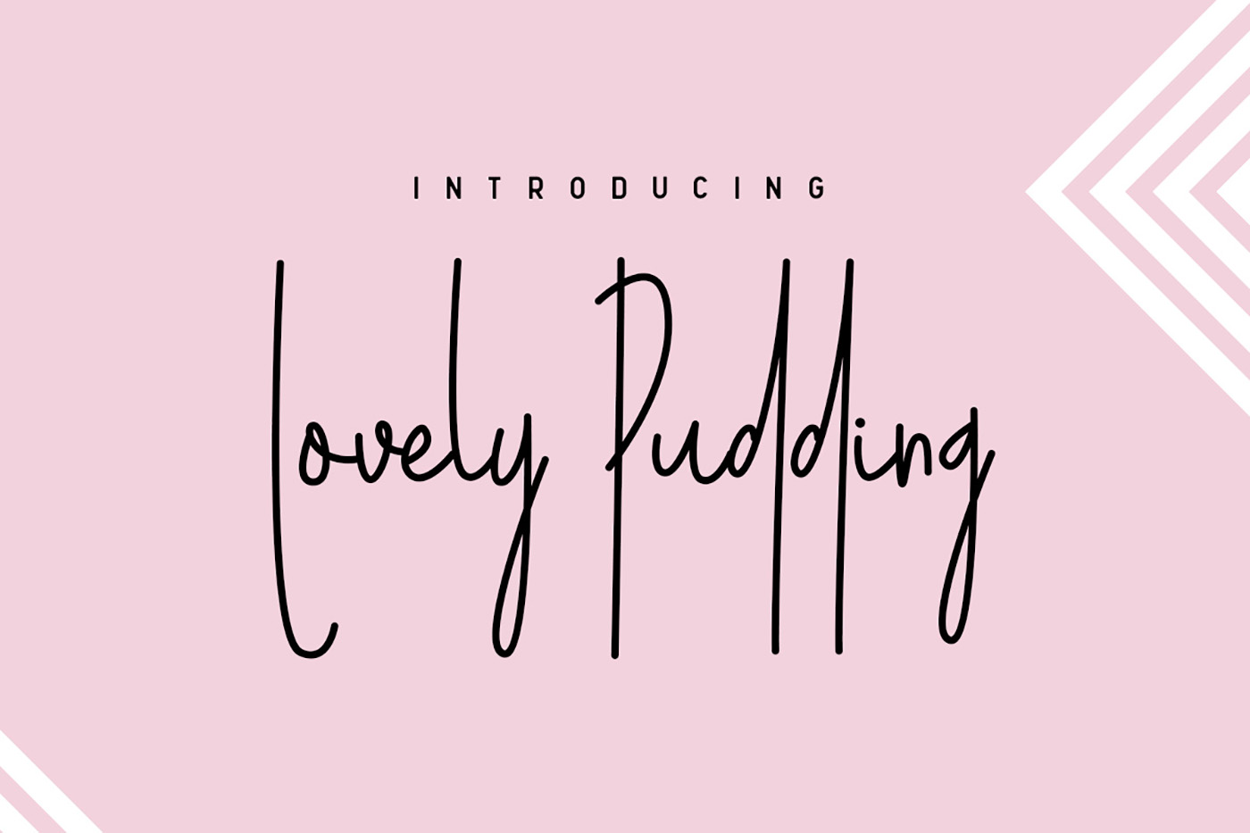 Lovely Pudding Font for Web Design
