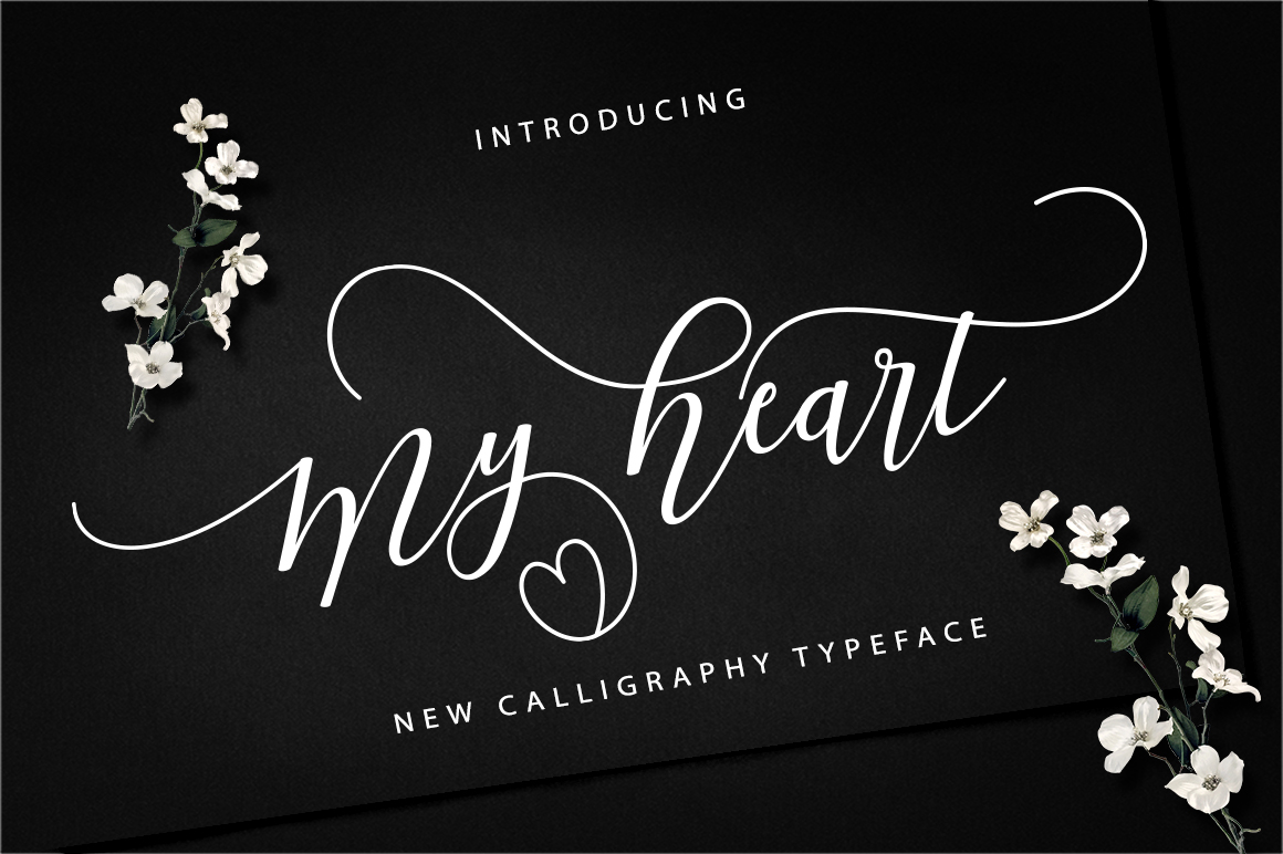 My Heart: A Feminine Font for Campaigns