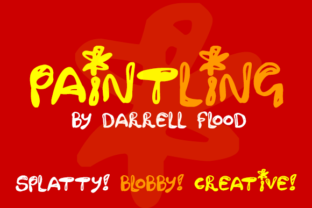 Paintling: A Playful Display Font for Campaign Headlines