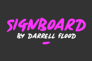 Signboard Font: A Warm, Rounded Display Typeface for Digital Branding