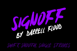 Signoff: A Smooth, Single-Stroke Script Font for Modern Web Design