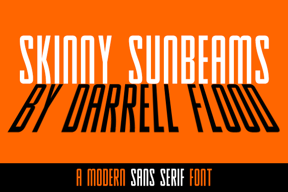 Skinny Sunbeams: A Clean Sans Serif Font for Confident Branding