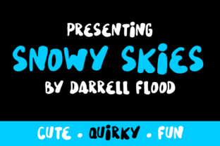 Snowy Skies Font: Playful Script for Editorial Design