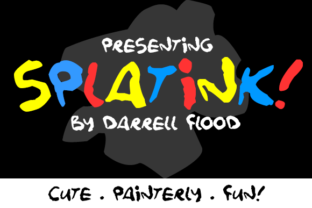 Splatink: A Playful Script Font
